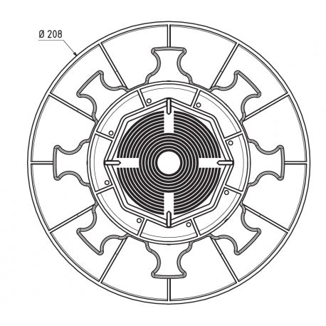 Plot autonivelant pour terrasse dalle 155 245 mm