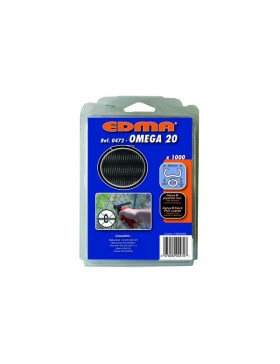 AGRAFES OMEGA 20 - Galva plastifiÃ© noir - 1000