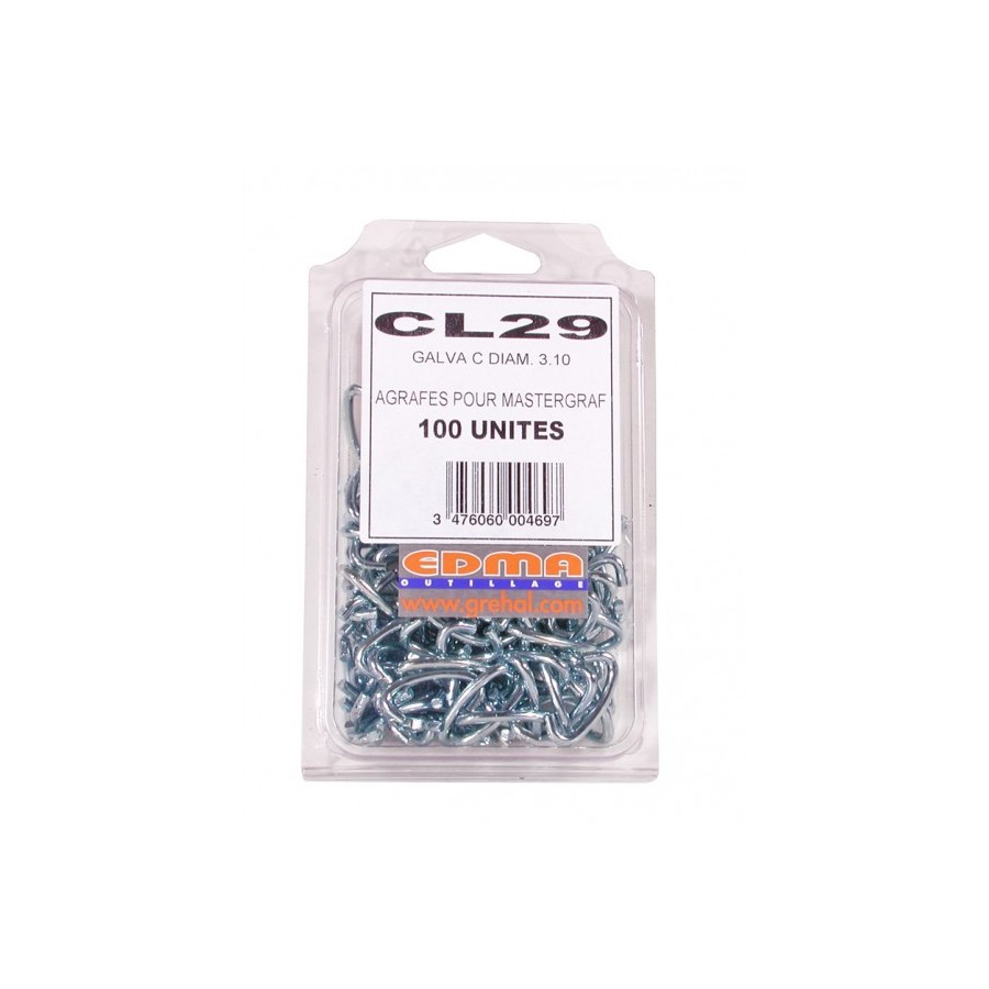 AGRAFES CL 29 - Galva A - 100