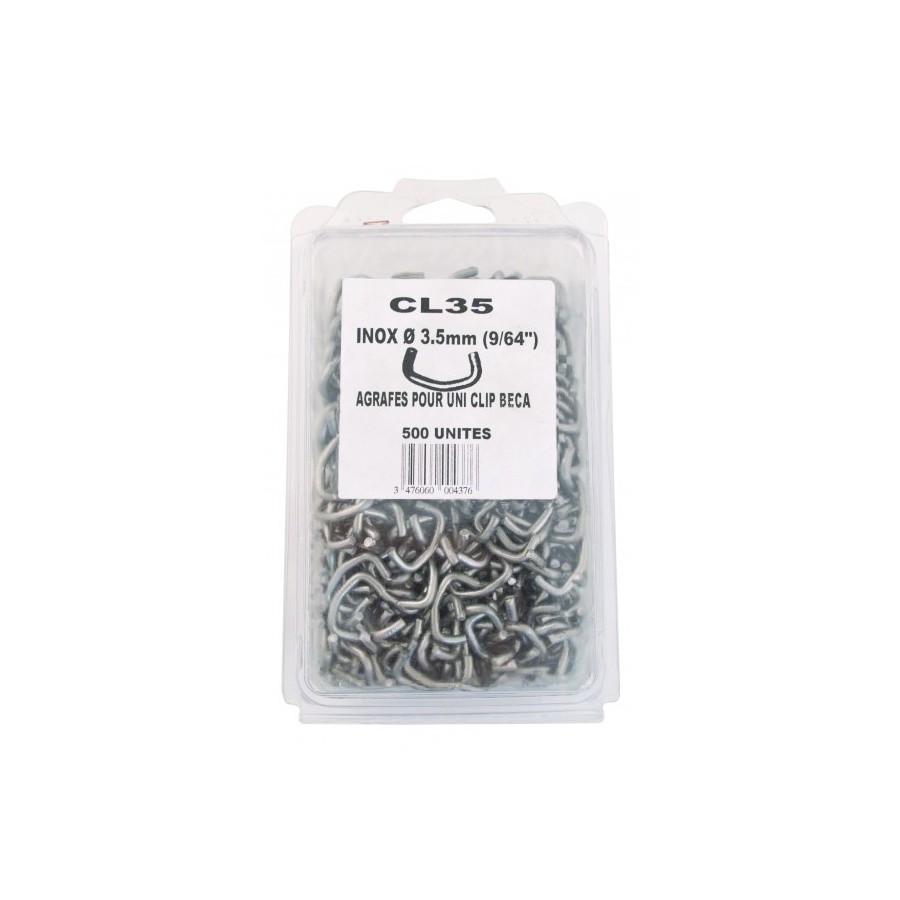 AGRAFES CL 35 - Inox AISI 304 - 500