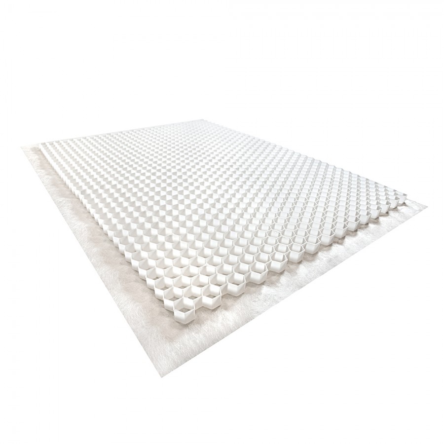 Stabilisateur de graviers 1,92 m² - Blanc - 120 X 160 X 4 cm  Blanc - Rinno Gravel