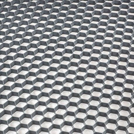 Stabilisateur de graviers 1,92 m² - Gris - 120 X 160 X 3 cm Gris - Rinno Gravel