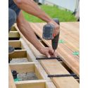 Fixation invisible pour lame de terrasse en bois FIXEGO Jouplast