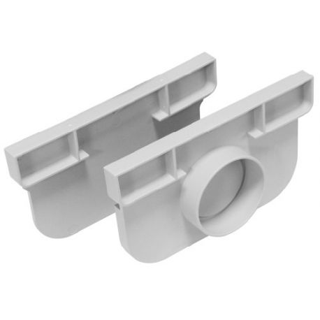 Kit de fonds ouvert/fermé (2 pcs par sachet) gris pour caniveau Standard Kit de fonds ouvert/fermé (2 pcs par sachet) gris pour caniveau Standard