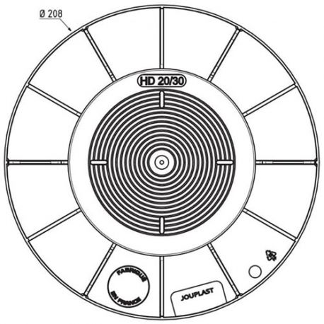 Plot pour dalle réglable 20/30 mm Jouplast