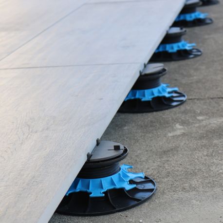 Plattenlager für Fliesen Terrassen - Höhenverstellbar von 50 bis 80 mm - Jouplast