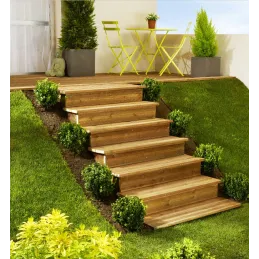 Marche escalier extérieur modulable Modulesca 100 cm