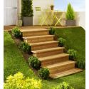 Outdoor modulesca stairs for wood or slab 100 cm MODULESCA