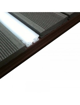 Led terrasse blanc 23x50x2000 (sans alimentation) - Longueur : 2 m - Largeur : 50 mm - Hauteur : 23 mm