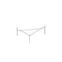Voile d'ombrage angle droit triangulaire 4x5x6.4m Ingenua