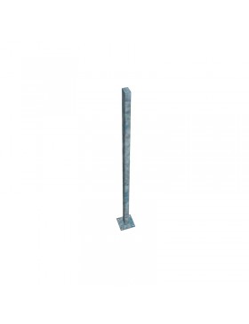 Poteau anti-basculement à platine pour gabionen acier galvanisé - longueur 150 cm - 60 x 30 x 2 mm