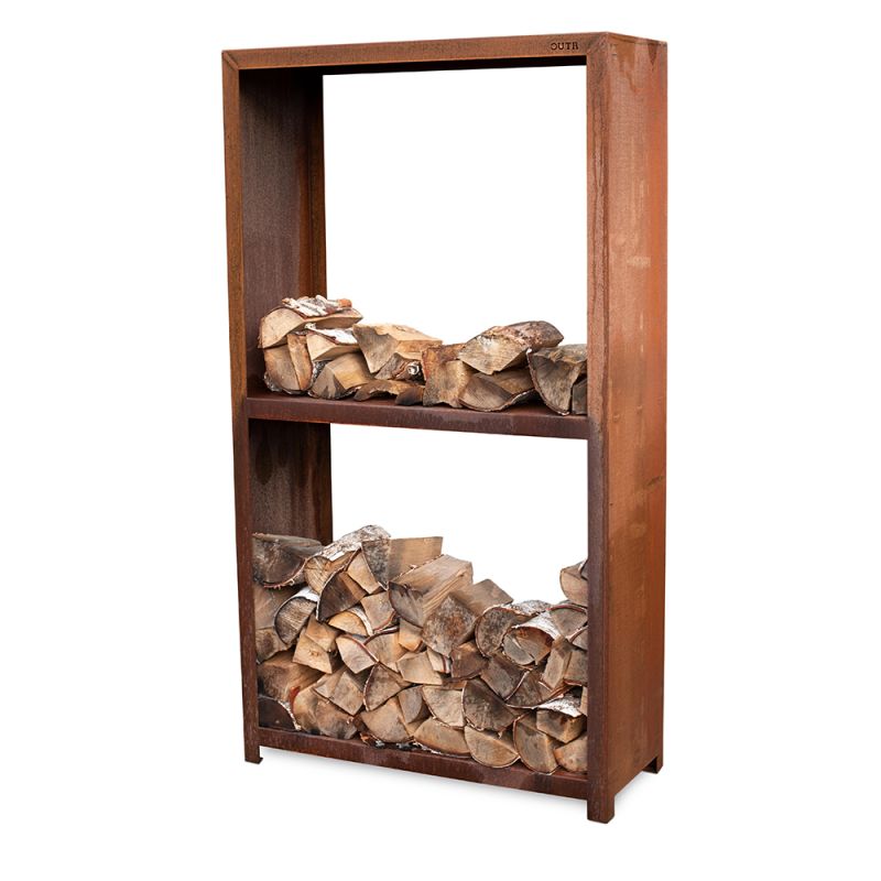 Etagère à bois Woodstock en acier corten OUTR Etagère à bois Woodstock en acier corten OUTR