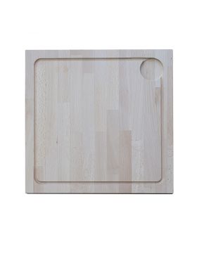 Planche en bois à découper solide 35 x 35 x 4.5 cm OUTR