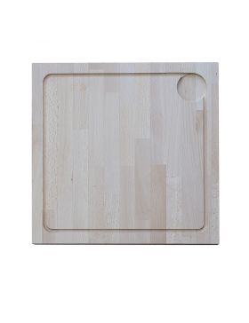 Planche en bois à découper solide 45 x 45 x 4.5 cm OUTR