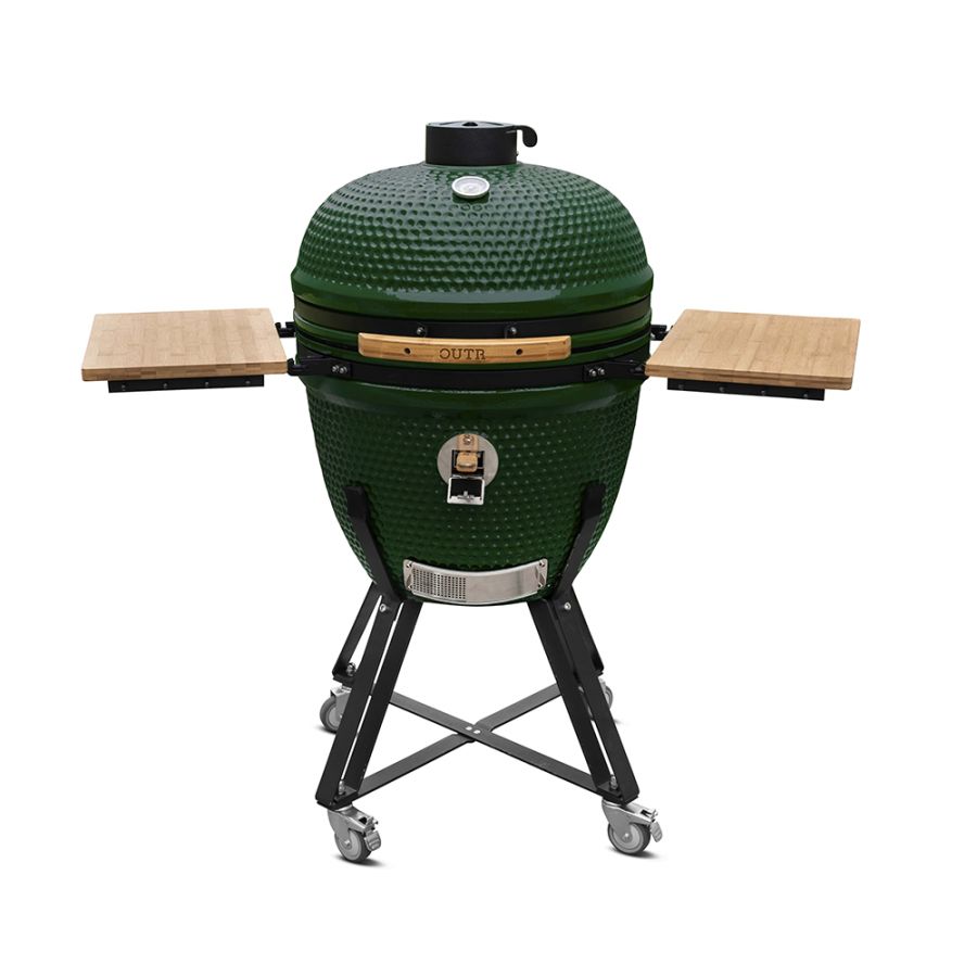 Barbecue Céramique Kamado XL 60 cm Vert OUTR