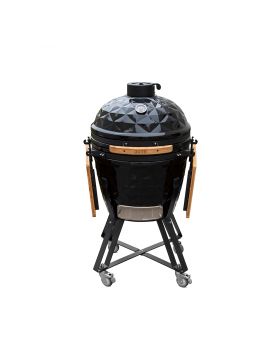 Barbecue Céramique Kamado Large Diamond 56 cm Noir OUTR