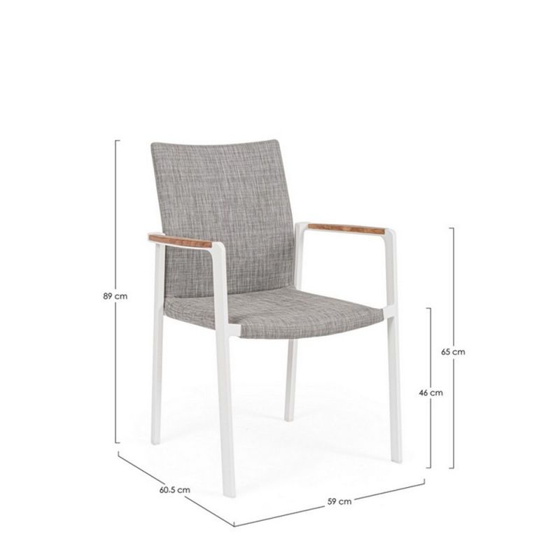 Fauteuil de jardin JALISCO blanc