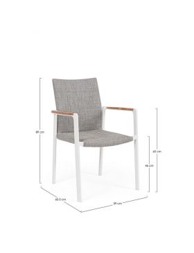 Fauteuil de jardin JALISCO blanc