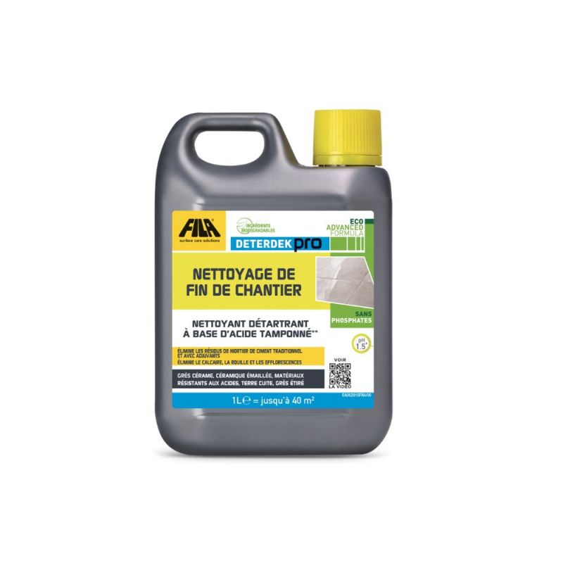Détergent de fin de chantier DETERDEK PRO 1L Détergent de fin de chantier DETERDEK PRO 1L