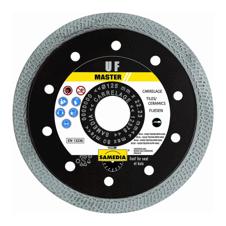 Disque diamant pour carrelage - Master UF - 125 x 22.23 mm