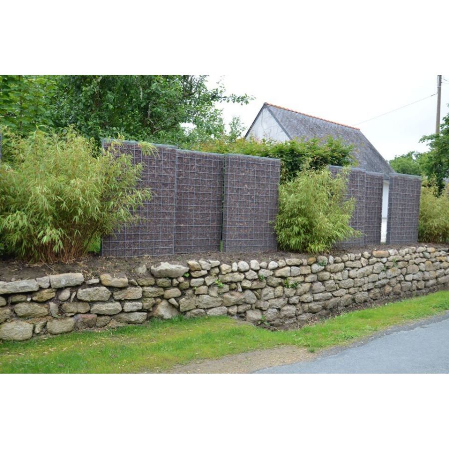 Kit gabion à gravillons 180 x 180 x 10 cm – Sonomuro