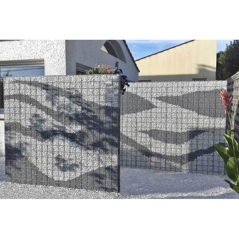 Kit gabion à gravillons 180 x 180 x 10 cm – Sonomuro