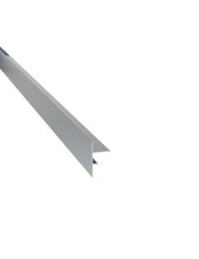 Profilé de finition clipsable Laqué Gris Aluminium