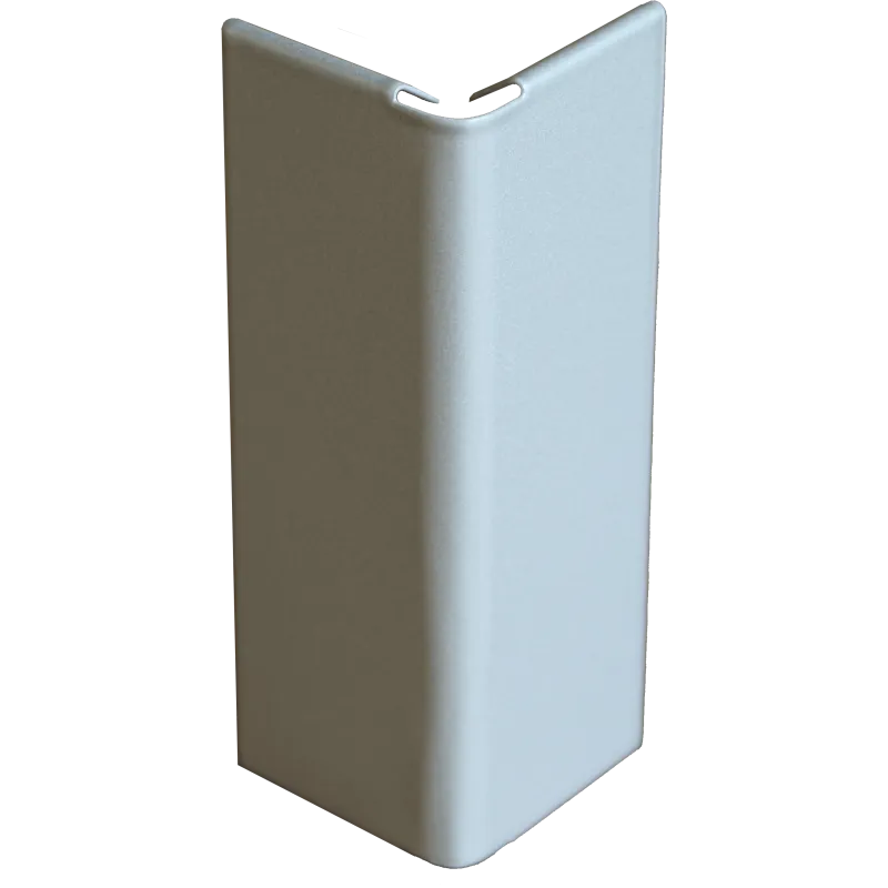 Jonction angle sortant pour profilé clipsable Laqué Gris Aluminium