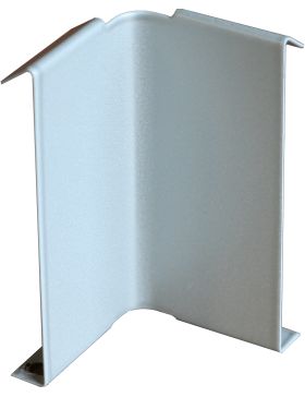 Jonction angle rentrant pour profilé clipsable Laqué Gris Aluminium