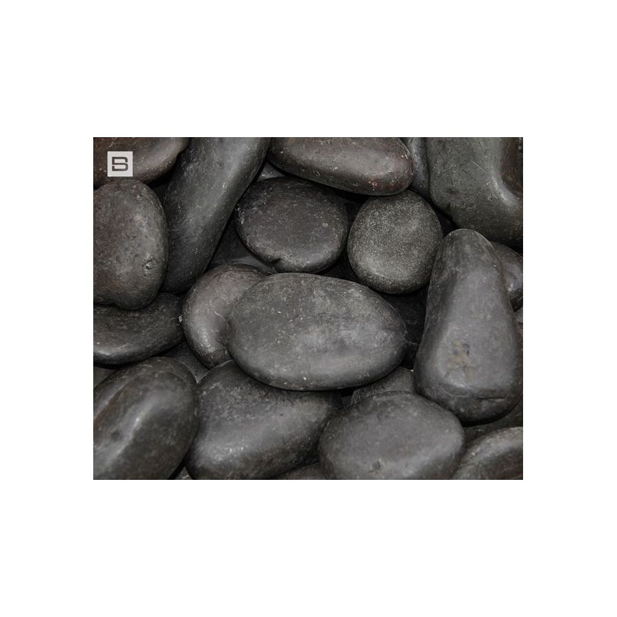 Gravier Pebbles Black Rondo 25/40 - sac de 25 kg