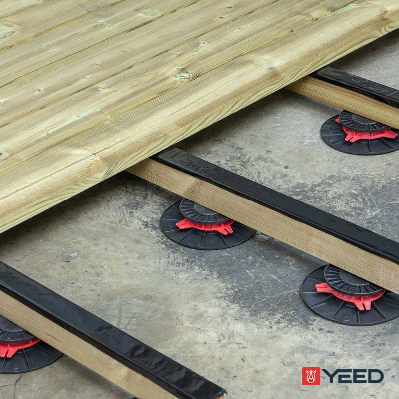 Adjustable pedestal 40/60 mm for wooden deck - Rinno Plots