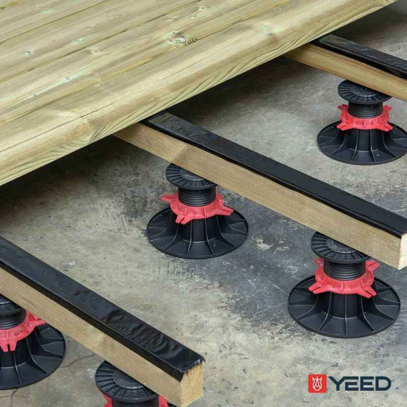 Adjustable pedestal 90/150 mm for wooden deck - Rinno Plots
