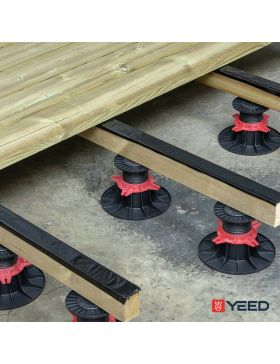 Adjustable pedestal 90/150 mm for wooden deck - Rinno Plots