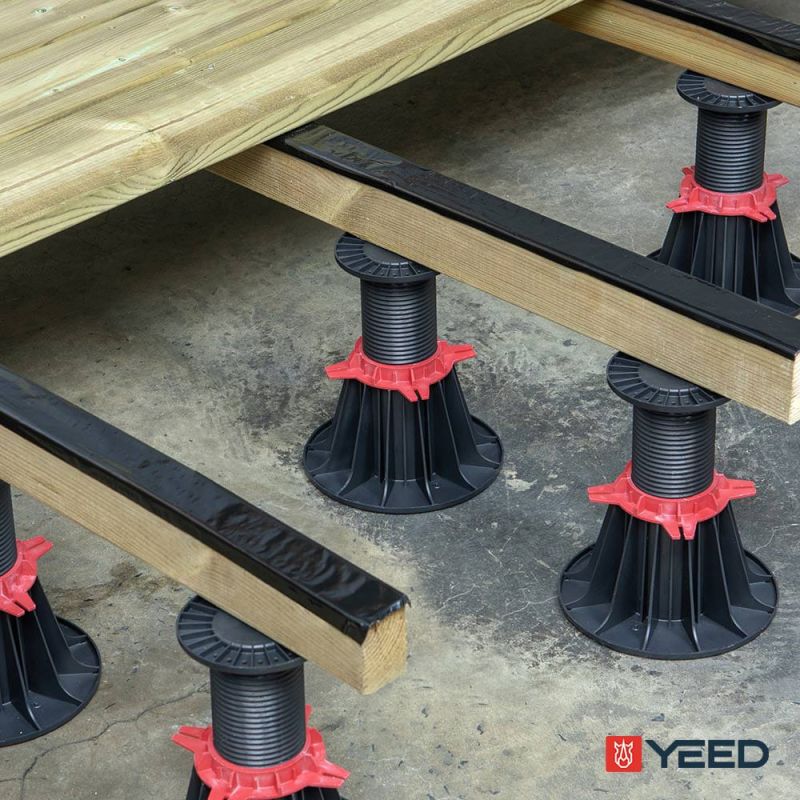 Adjustable pedestal 150/260 mm for wooden deck - Rinno Plots