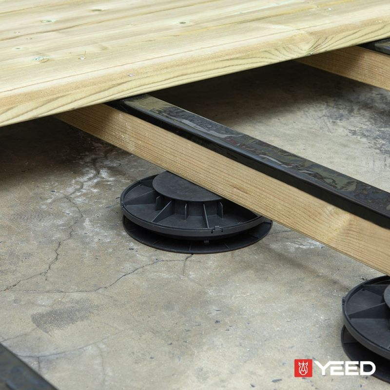 Self-leveling pedestal 50/65 mm for wooden deck - Rinno Plots