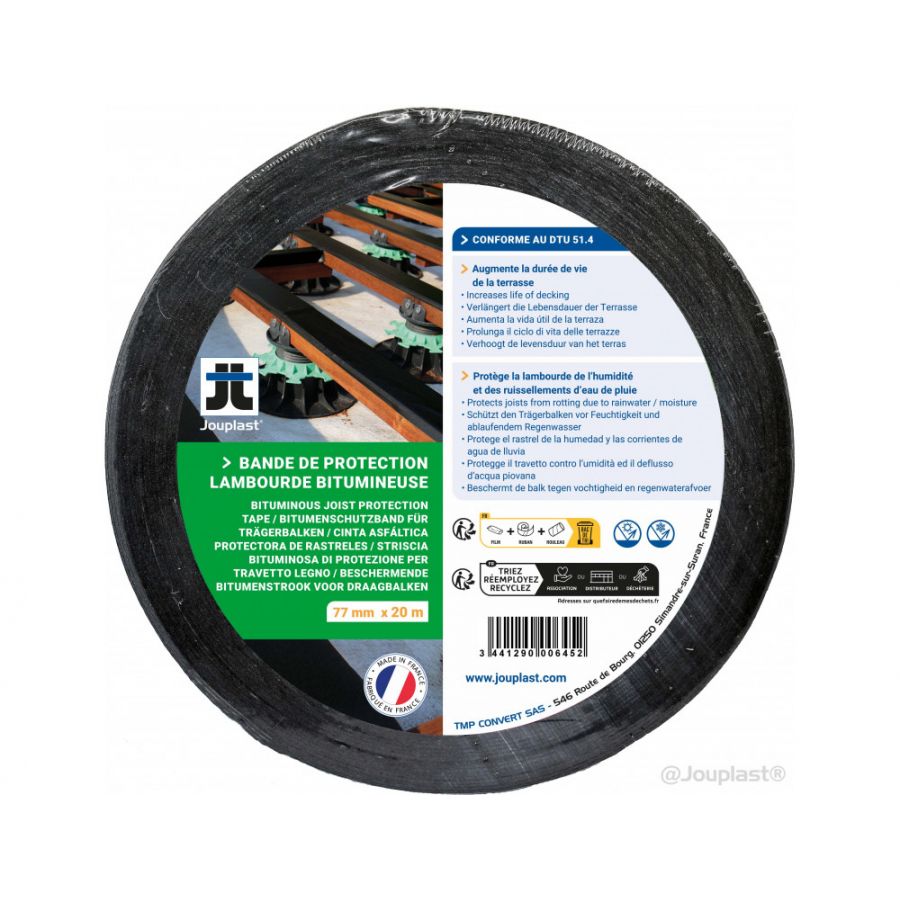BANDE DE PROTECTION LAMBOURDE BITUMINEUSE RL 77MMX20M