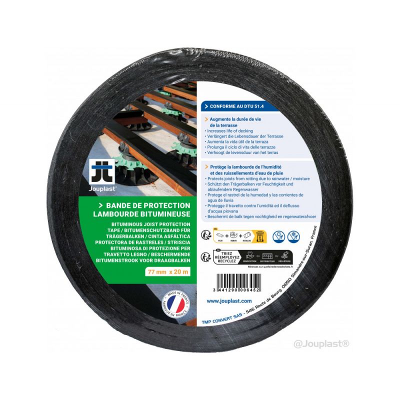 BANDE DE PROTECTION LAMBOURDE BITUMINEUSE RL 77MMX20M BANDE DE PROTECTION LAMBOURDE BITUMINEUSE RL 77MMX20M