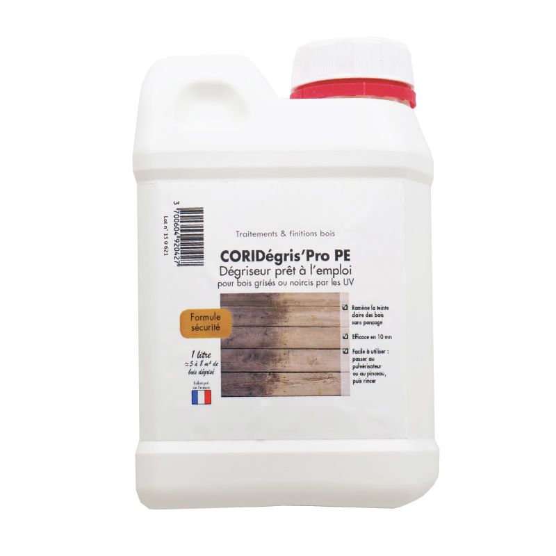 Dégriseur pour terrasse bois - Jérican 1 L Dégriseur pour terrasse bois - Jérican 1 L