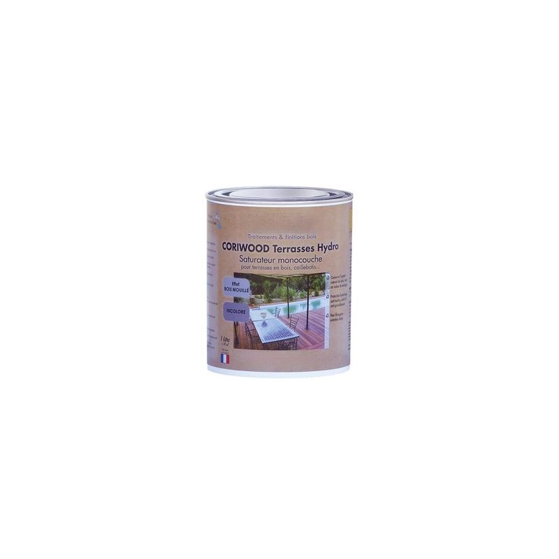 Saturateur monocouche pour terrasse bois - Incolore - Jérican 1 L Saturateur monocouche pour terrasse bois - Incolore - Jérican 1 L