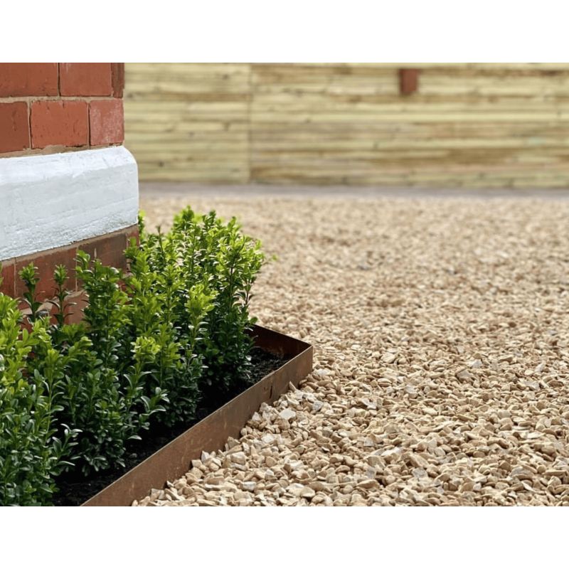 Bordure EasyFix LI 100 Corten - Longueur 120 cm - Hauteur : 10 cm