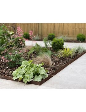 Bordure EasyFix LI 100 Corten - Longueur 120 cm - Hauteur : 10 cm