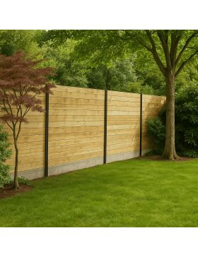 Lame de clôture en bois intermédiaire 27x145/130 - 2.5ml – Pin Sylvestre classe 3