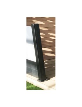 Poteau alu Carré multidirectionnel - Gris anthracite 1490 mm