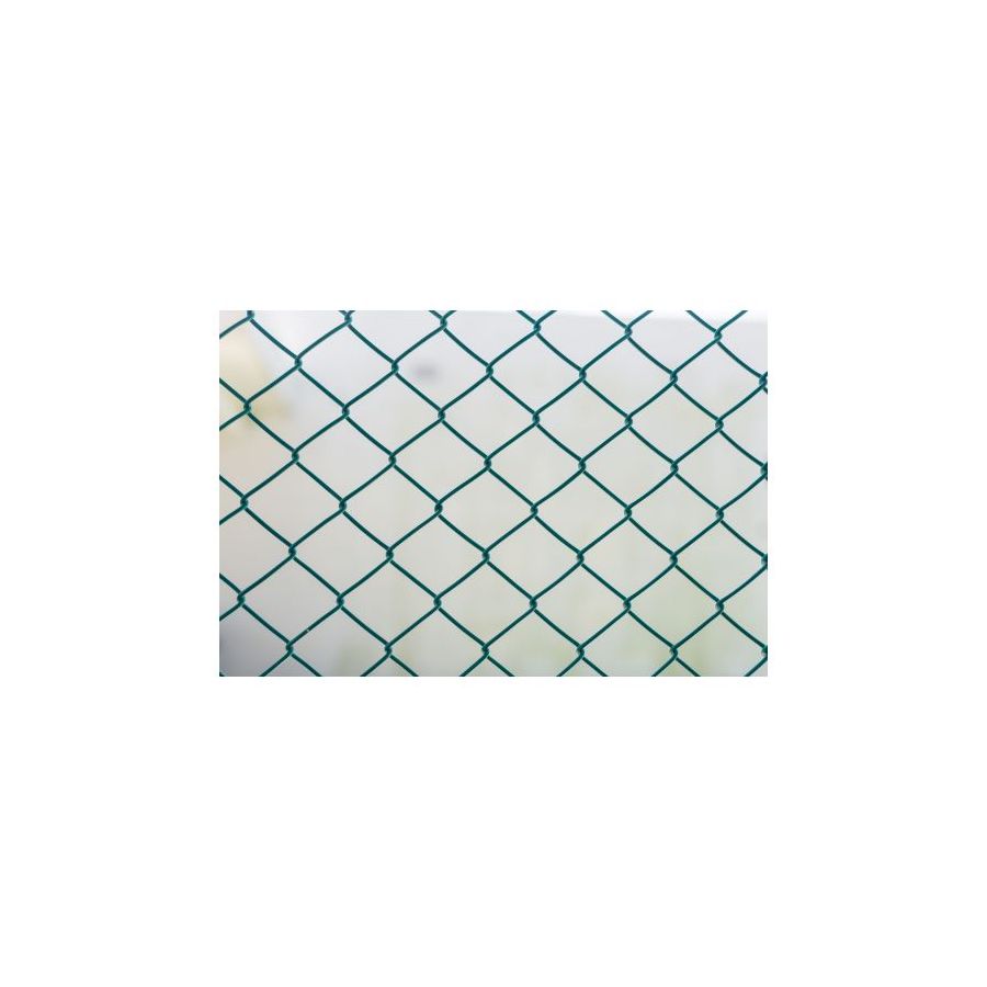 GRILLAGE SIMPLE TORSION PLASTIFIE - Vert - h1,20xl25 Maille de 50x50 mm extrudé Ø 1,6/2,4 mm - Roulage compacté