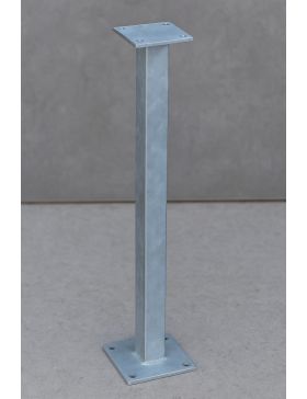 Poteau anti-basculement à visser pour gabion - 60x30x2 mm - Longueur : 1,00 m