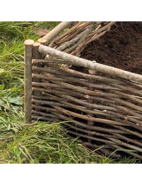 Jardinière en bois de noisetier tressé - 2 tailles disponibles