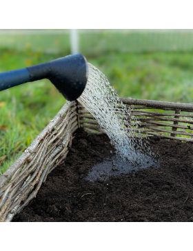 Jardinière en bois de noisetier tressé - 2 tailles disponibles