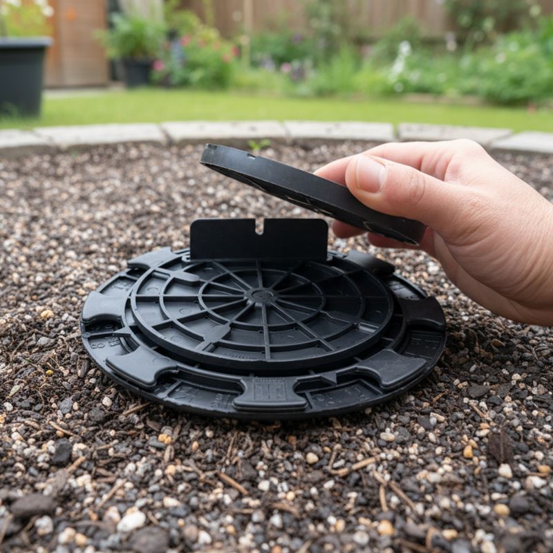 Plot terrasse pour lambourde fixe 10 mm Jouplast