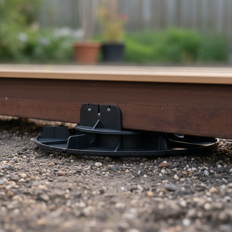 Plot réglable de terrasse pour lambourde 20/30 mm Jouplast