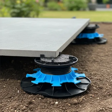 Plattenlager für Fliesen Terrassen - Höhenverstellbar von 50 bis 80 mm - Jouplast